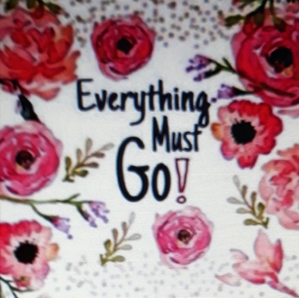 Everything in closet must go!